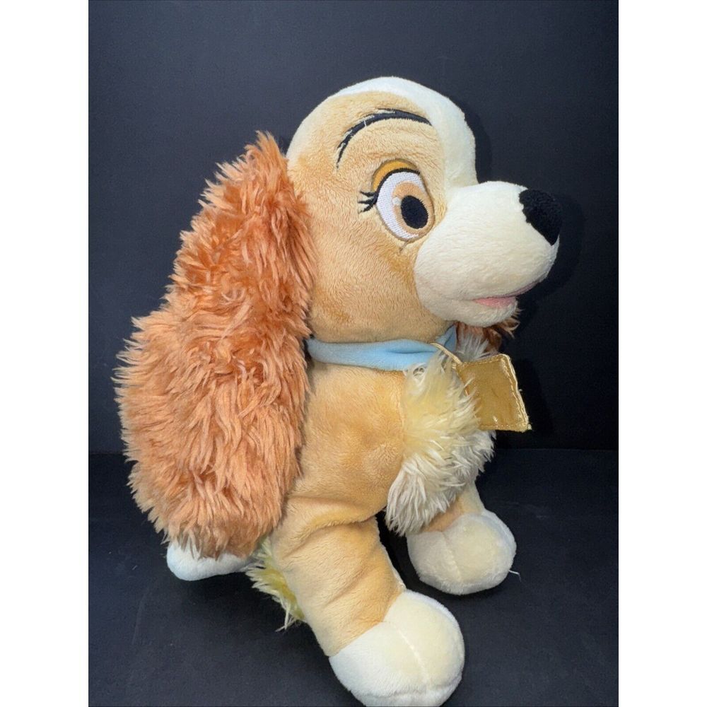 Disney Store Lady & The Tramp 12" Plush Dog Stuffed Animal Doll Mascot